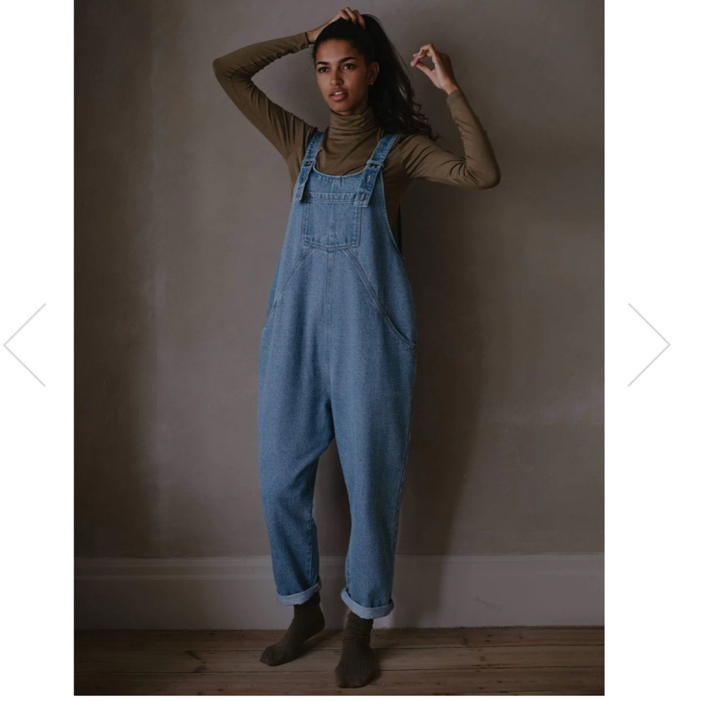 NWT The Simple Folk The Oversized Denim Dungaree